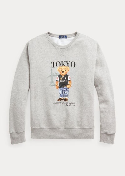 Polo Ralph Lauren Tokyo Bear Fleece Sweatshirt Herre Danmark (GKRYI1745)